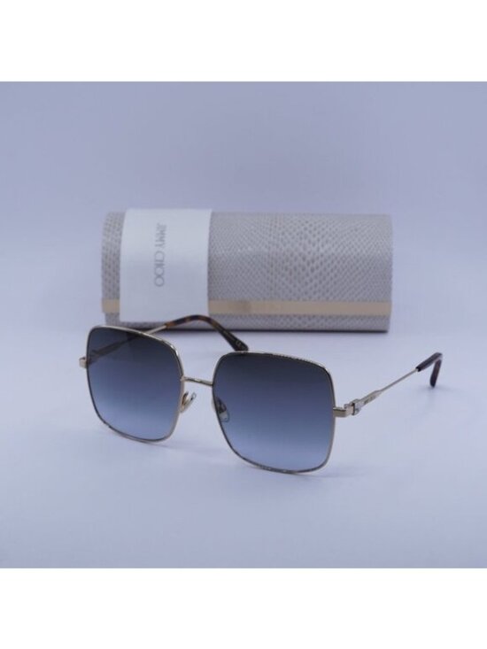 Jimmy Choo LILI/S 0000 GB Square Sunglasses - Rose Gold/Grey Gradient Blue